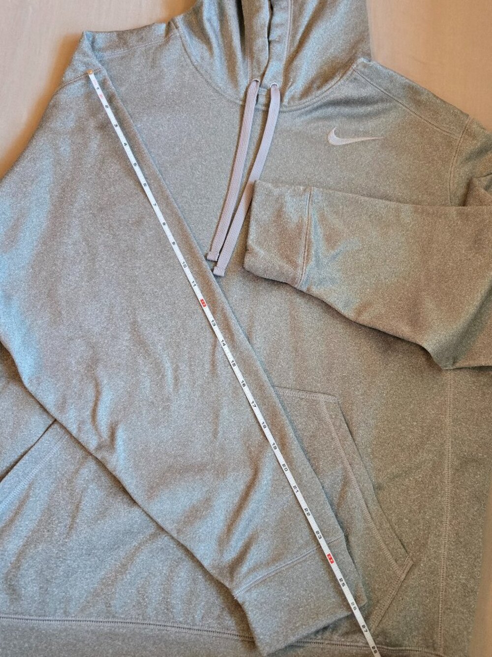 Nike Therma‑Fit Hoodie Men’s XL Gray Athletic Training Pullover Sweatshirt - Picture 5 of 15